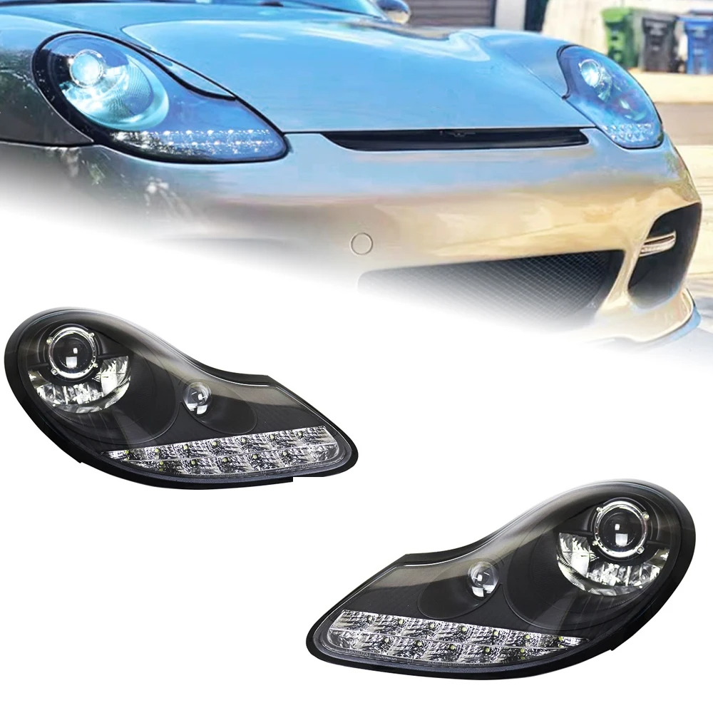 AKD Car Styling Head Lamp for Porsche boxster 986 Headlights boxster 986 Headlight LED DRL Signal Lamp Automotive Accessories