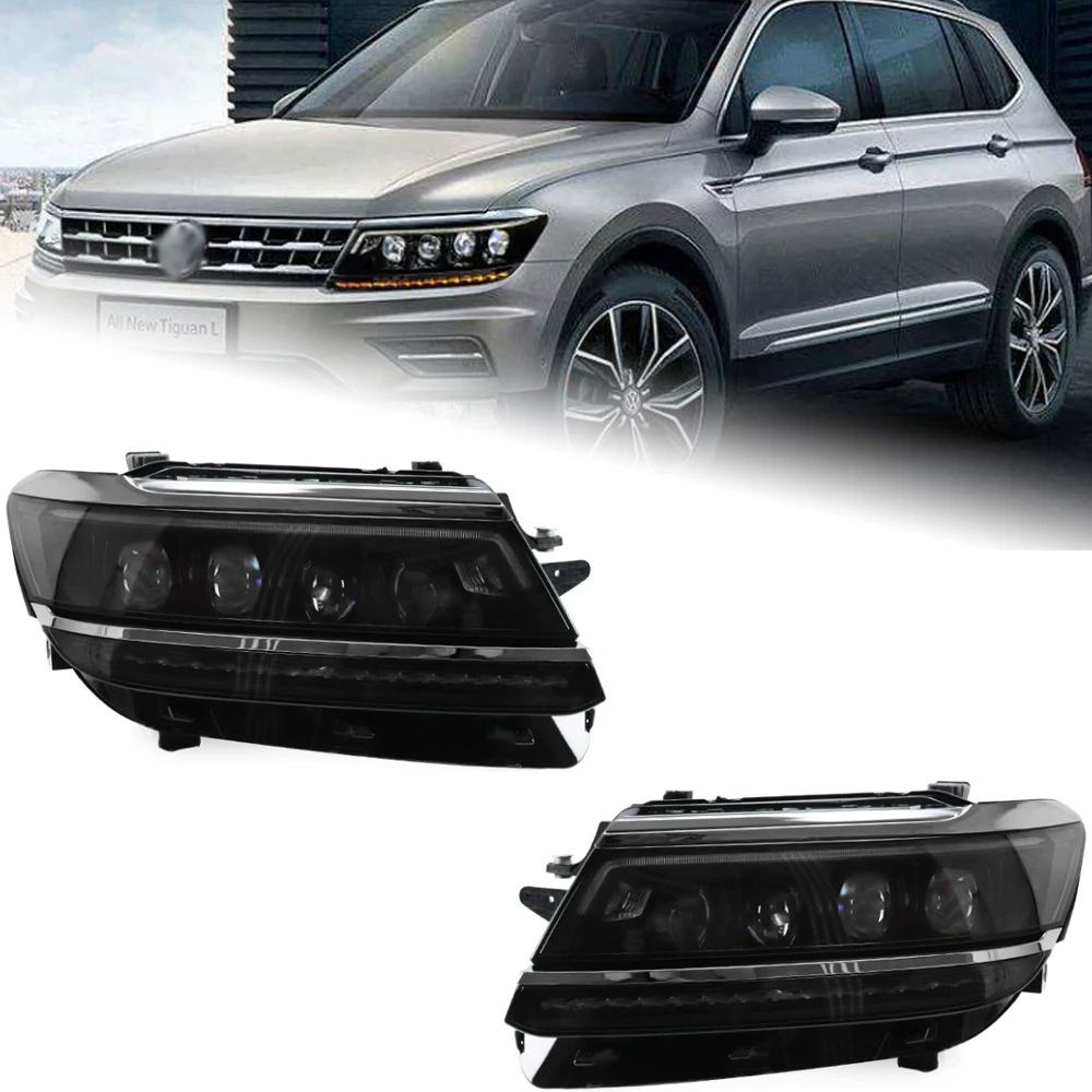 AKD Car Styling Head Lamp for VW Tiguan Headlights 2017-2019 New Tiguan LED Headlight DRL All LED light Source Accessories