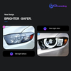 AKD Car Styling for Toyota Highlander Headlights 2007-2011 Highlander LED Headlight Kluger LED DRL High Low Beam LED Head Lamp Accessories