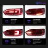 AKD Car Styling Tail Lamp for VW Jetta Tail Lights 2011-2014 Jetta Mk6 LED Tail Light DRL Turn Signal Brake Reverse auto Accessories