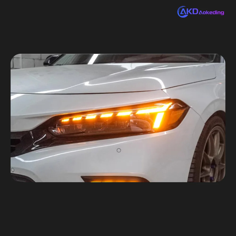 Akd Auto Parts For Honda Civic Th Headlights Rs Styling