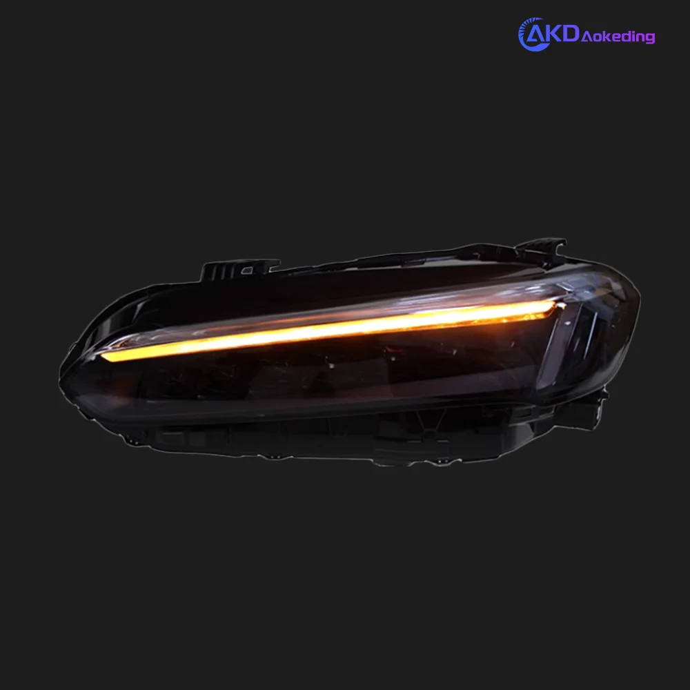 AKD Auto Parts For Honda CIVIC 11th Headlights 2022 2023 Styling LED Daytime Lights Dual Projector DRL Car Accesorios Modified