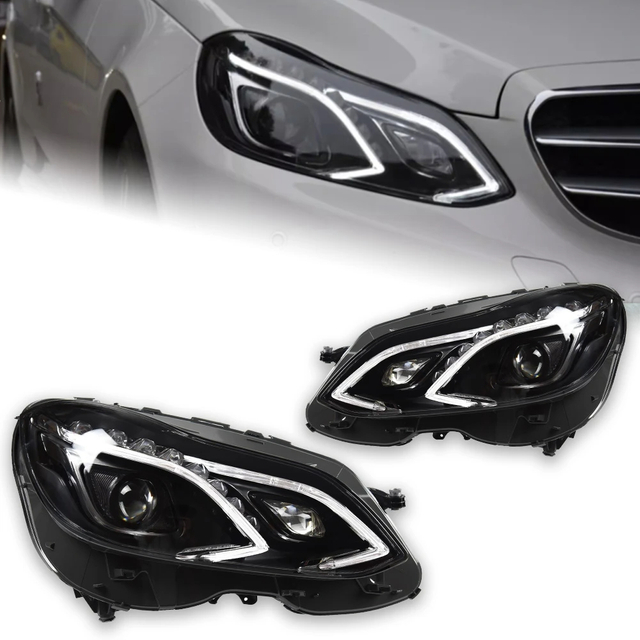 AKD Headlight For Benz W212 LED Headlights 2009-2016 W211 E300 Head Lamp Car Styling DRL Signal Projector Lens Automotive Accessorie