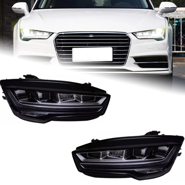 AKD Car Accessories Head Lamp for Audi A7 Headlights 2011-2017 RS7 LED Headlight DRL Dynamic Singal High Low Beam