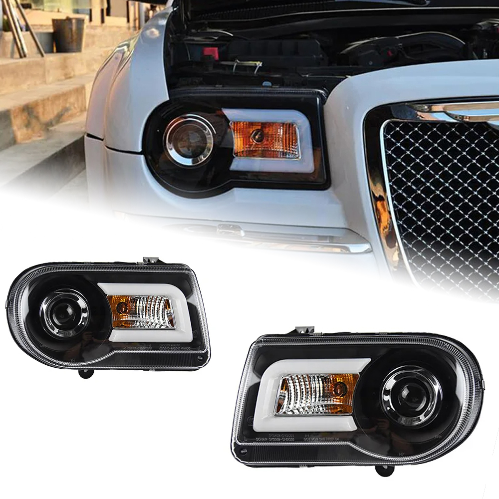 AKD Car Styling Head Lamp for Chrysler 300C Headlights 2005-2010 300C LED Headlight DRL Hid Bi Xenon Auto Accessories