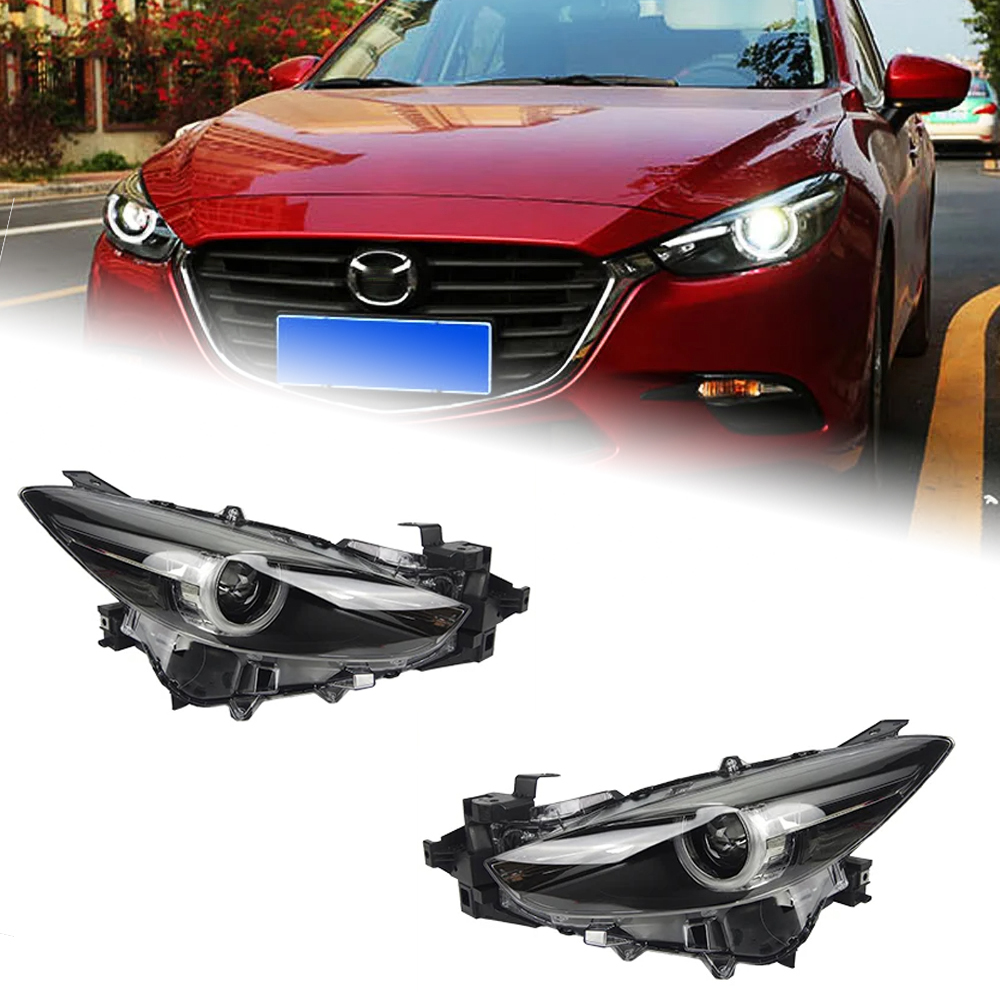 AKD Car Styling for Mazda 3 Headlights 2014-2016 Mazda3 Axela LED Headlight LED DRL Hid Head Lamp Angel Eye Bi Xenon Accessories