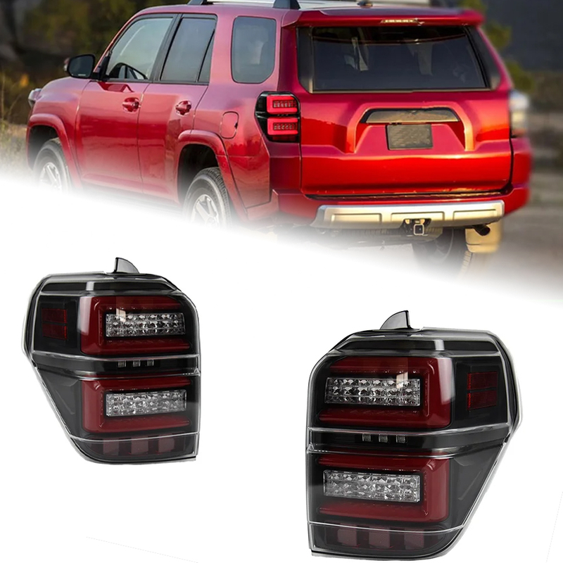 AKD Car Styling Tail Lamp for 4 Runner Tail Lights 2010-2021 4Runner LED Tail Light DRL Dynamic Signal auto Accessories