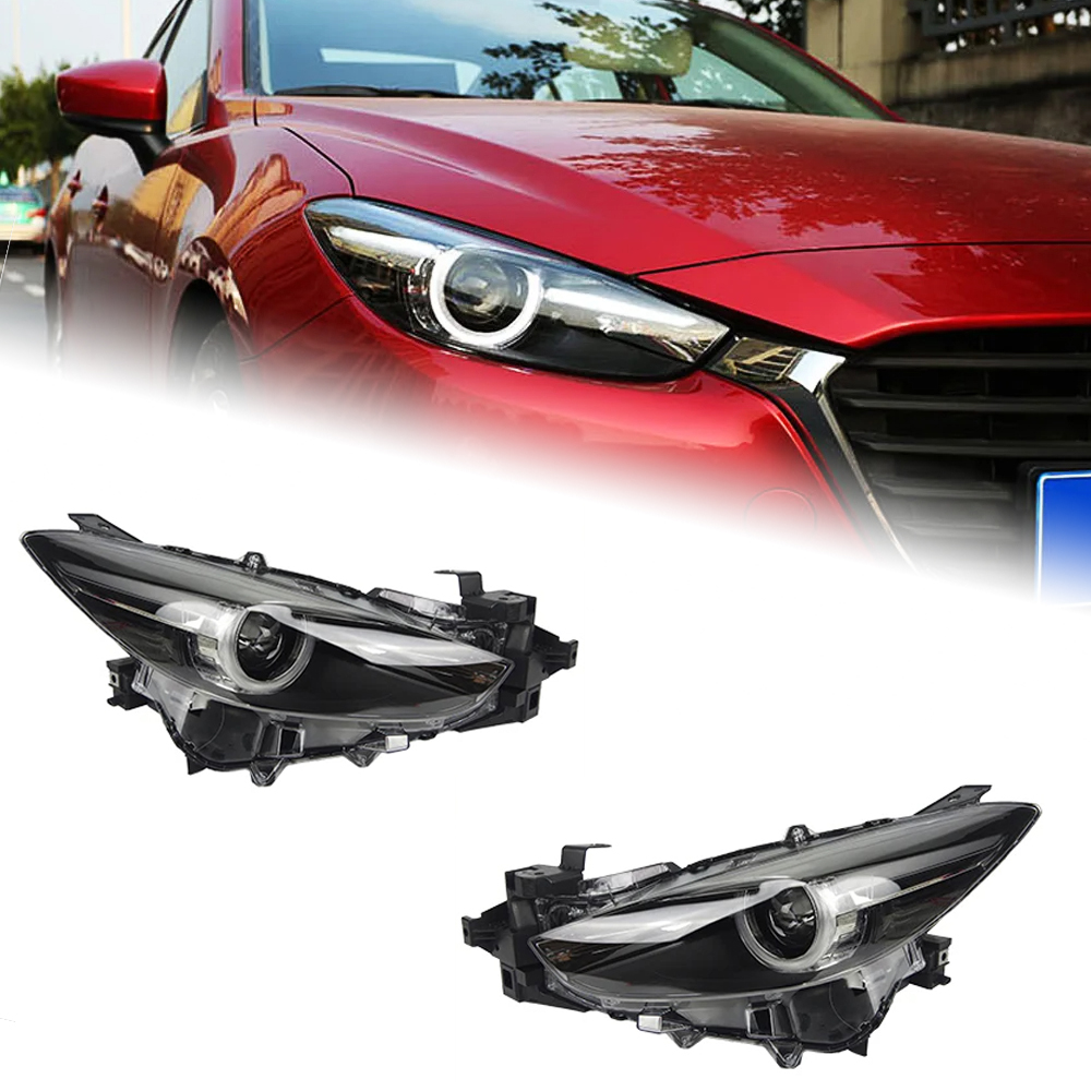 AKD Car Styling Head Lamp for Mazda 3 Headlights 2017-2018 New Mazda3 Axela LED Headlight LED DRL Hid Bi Xenon Auto Accessories