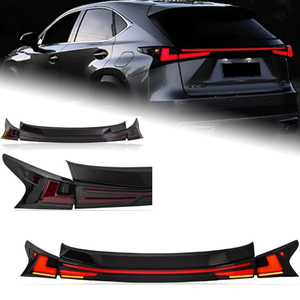 AKD Car Styling for Lexus NX200t NX Tail Lights 2015-2021 NX300h NX200 LED Tail Lamp DRL Dynamic Signal Reverse auto Accessories