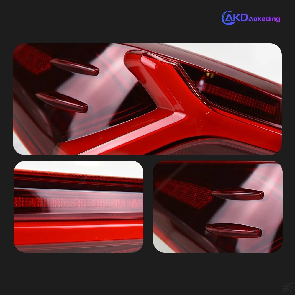 AKD Car Styling Tail Lampfor Toyota Fortuner Tail Lights 2016-2019 New Fortuner LED Tail Light DRL Dynamic Signal auto Accessories