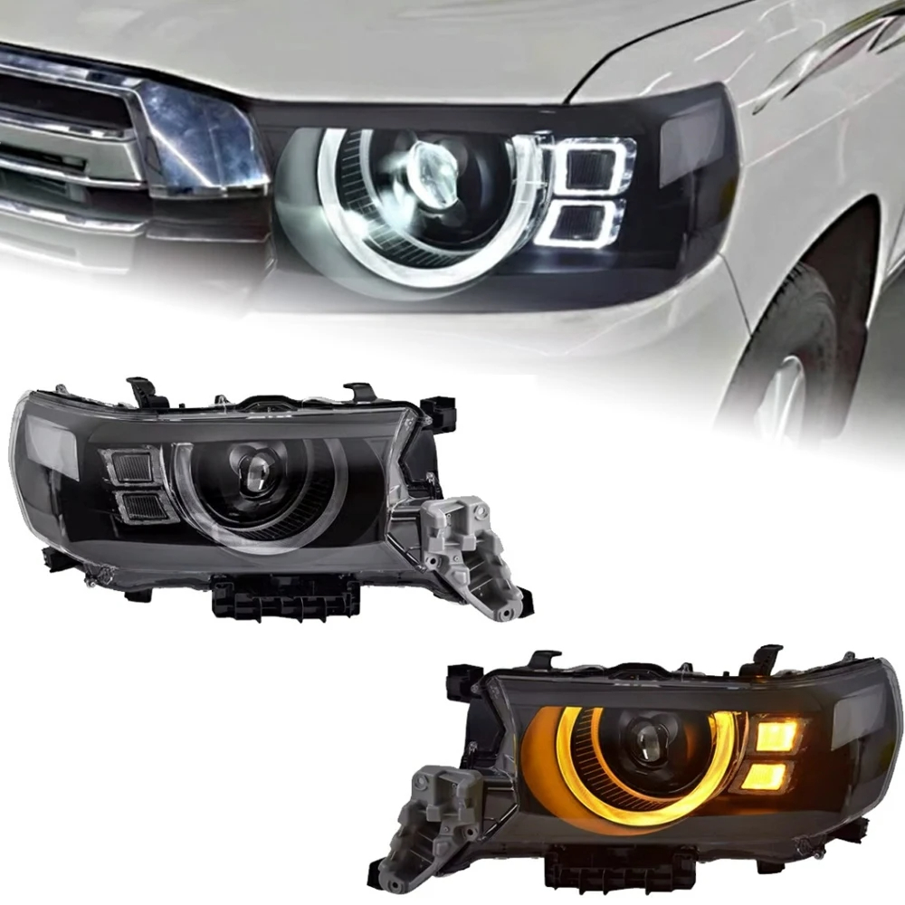 AKD Car Styling for Toyota Land Cruiser Headlights 2016-2021 LC70-LC90 LED Headlight DRL LED Projector Lens Automotive Accessories