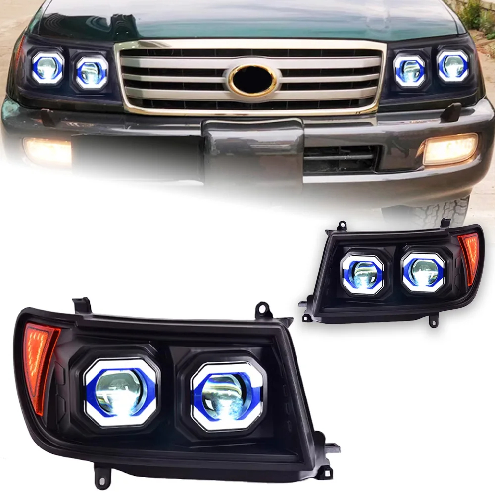 AKD Car Styling Head Lamp for Toyota Land Cruiser Headlight 1998-2007 LC100 LED Headlight DRL Hid Bi Xenon Auto Accessories