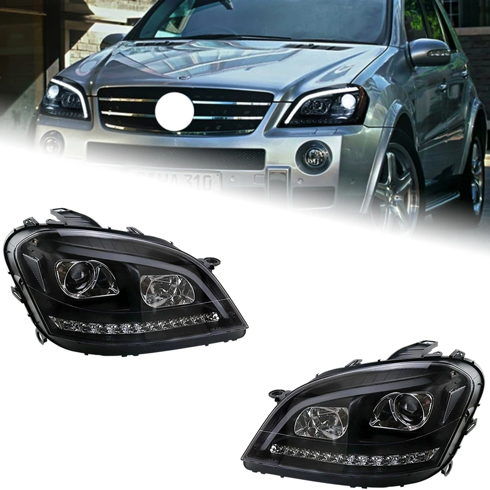 AKD Car Styling Head Lamp for Benz W164 Headlights 2005-2008 ML350 ML400 ML500 LED Headlight DRL Signal auto Accessories