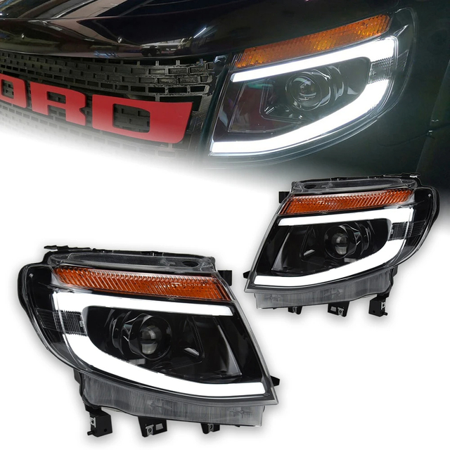 AKD Car Styling Head Lamp for Ford Ranger Headlights 2012-2015 Ranger T6 LED Headlight LED DRL Hid Bi Xenon Auto Accessories