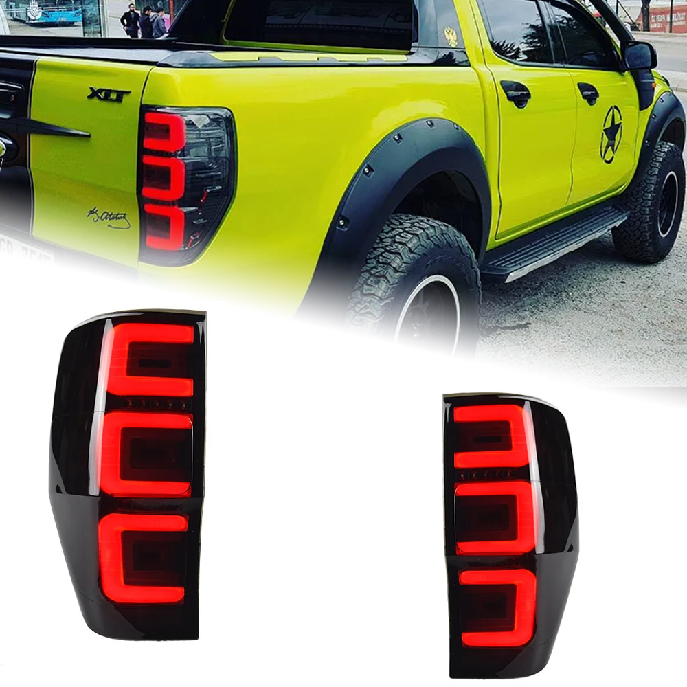 AKD Car Lights For VW Ranger Everest T6 2012-2020 LED Auto Taillight Assembly Upgrade All New Design Dynamic Signal Lamp Accessories