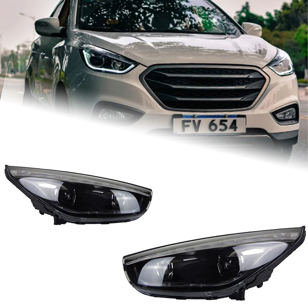 AKD Car Styling Head Lamp for Hyundai IX35 Headlight 2010-2016 New Tucson LED Headlight DRL Hid Bi Xenon Auto Accessories