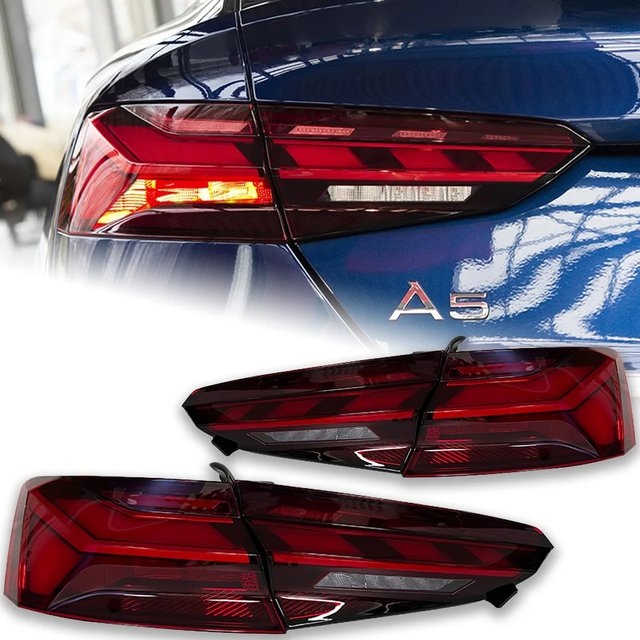 AKD Car Lights for Audi A5 Tail Lamp 2017-2020 S5 LED Tail Light Animation DRL Dynamic Signal Reverese Automotive Accessories