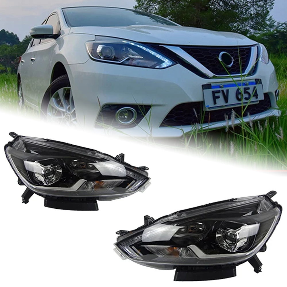 AKD Car Styling for Nissan Sylphy Headlights 2016 New Sentra LED Headlight DRL Hid Option Head Lamp Angel Eye Beam Accessories