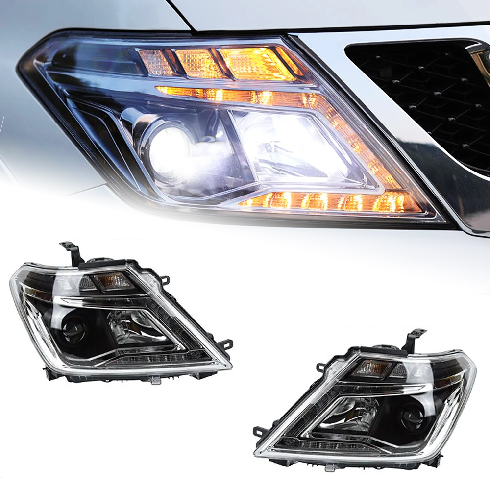 AKD Car Styling Head Lamp for Nissan Patrol Headlights 2013-2016 Tourle LED Headlight LED DRL Hid Bi Xenon Auto Accessories