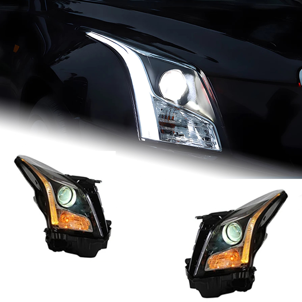 AKD Car Lights For Cadillac ATS 2014-2018 ATS-L LED Auto Headlights Assembly Upgrade High Configure Bicofal Lens Lamp Accessories