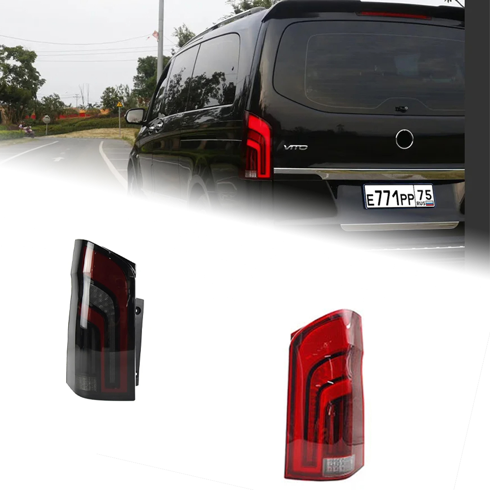 AKD Car Styling Tail Lamp for Vito Tail Lights 2014-2020 V260 LED Tail Light DRL Dynamic Signal Brake Reverse auto Accessories