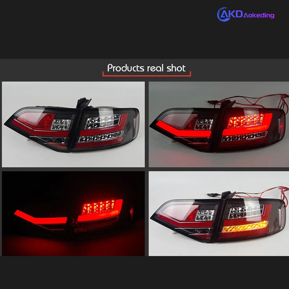 AKD Car Styling for Audi A4 B8 Tail Lights 2009-2012 A4L LED Tail Lamp LED DRL Brake Signal Reverse Auto Accessories