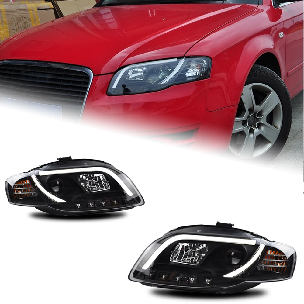 AKD Car Styling Headlights for Audi A4 LED Headlight 2005-2008 A4L B7 Head Lamp DRL Signal Projector Lens Automotive Accessories