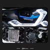 AKD Suitable for BMW 3 Series F30 modified dual-color golden eye laser headlight spoon lens