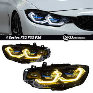 AKD Suitable for BMW F32 modified dual-color golden eye laser lens spoon headlight assembly