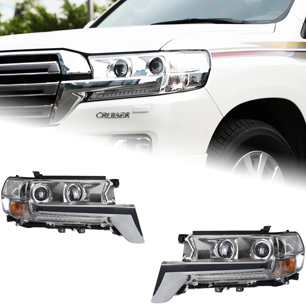 AKD Car Styling Head Lamp for Toyota Land Cruiser Headlights 2016-2019 LC200 LED Headlight DRL Hid Bi Xenon Auto Accessories