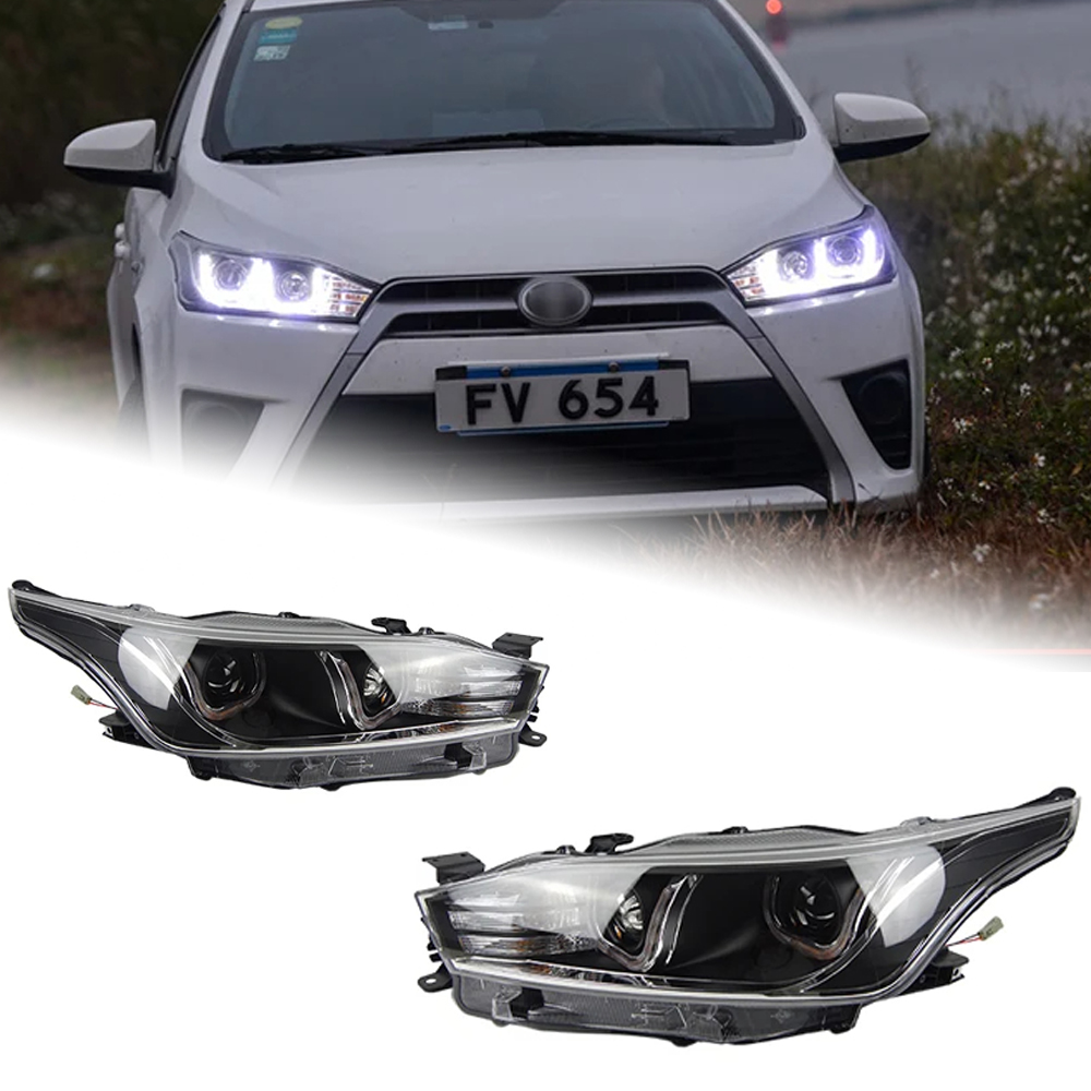 AKD Car Styling Head Lamp for Toyota Yaris Headlights 2013-2016 Yaris L LED Headlight LED DRL Hid Bi Xenon Auto Accessories