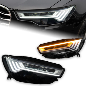 AKD Car Accessories Head Lamp for Audi A6 Headlights 2012-2015 Upgrade C8 Design LED Headlight DRL Dynamic Singal High Low Beam
