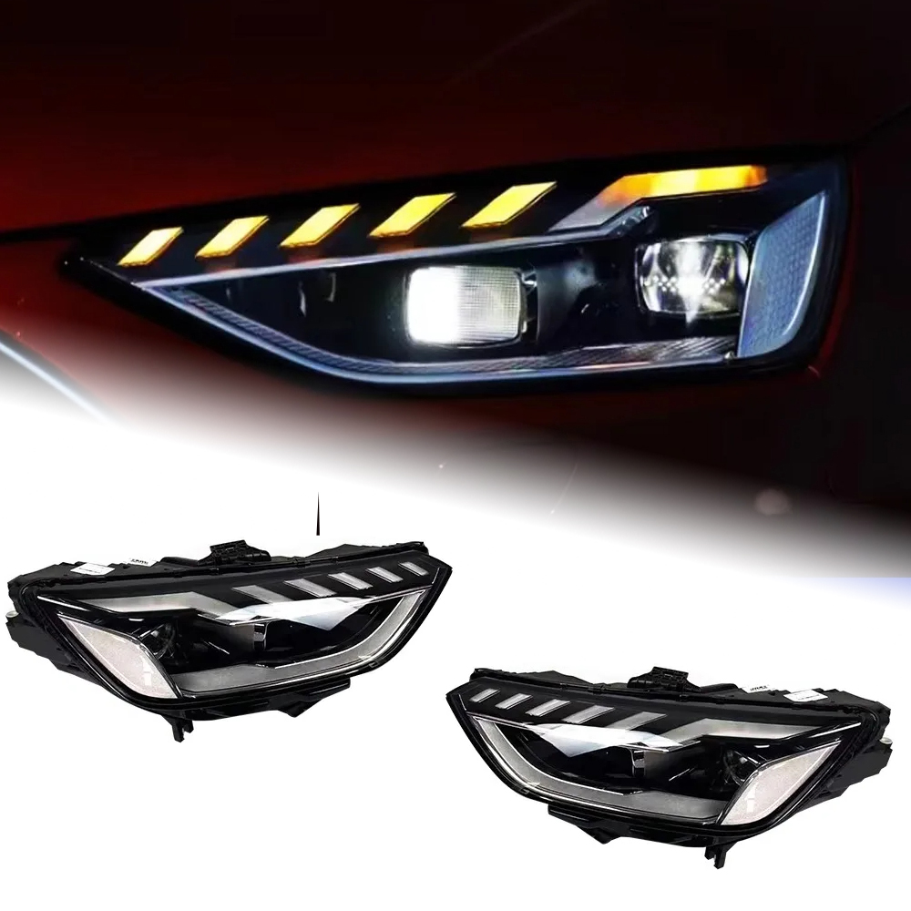 AKD Head Lamp for Audi A4 B10 LED Headlight 2020-2023 Headlights A4L S4 DRL Turn Signal High Beam Angel Eye Projector Lens