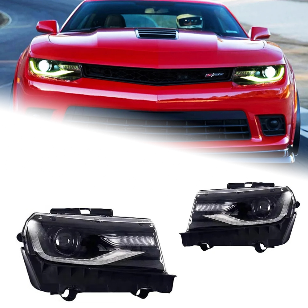 AKD Car Styling Head Lamp for Chevrolet Camaro Headlights 2014-2015 Camaro LED Headlight DRL Hid Bi Xenon Auto Accessories