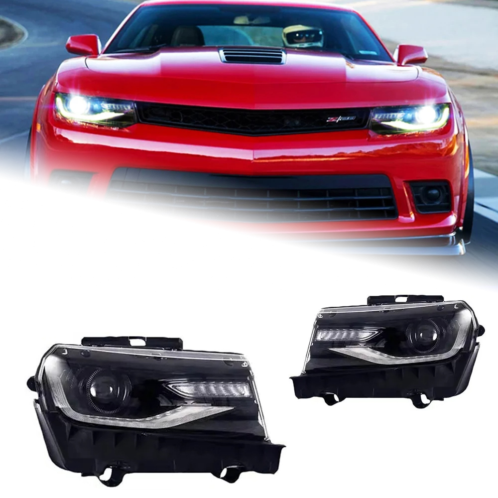 AKD Car Styling Head Lamp for Chevrolet Camaro Headlights 2014-2015 Camaro LED Headlight DRL Hid Bi Xenon Auto Accessories