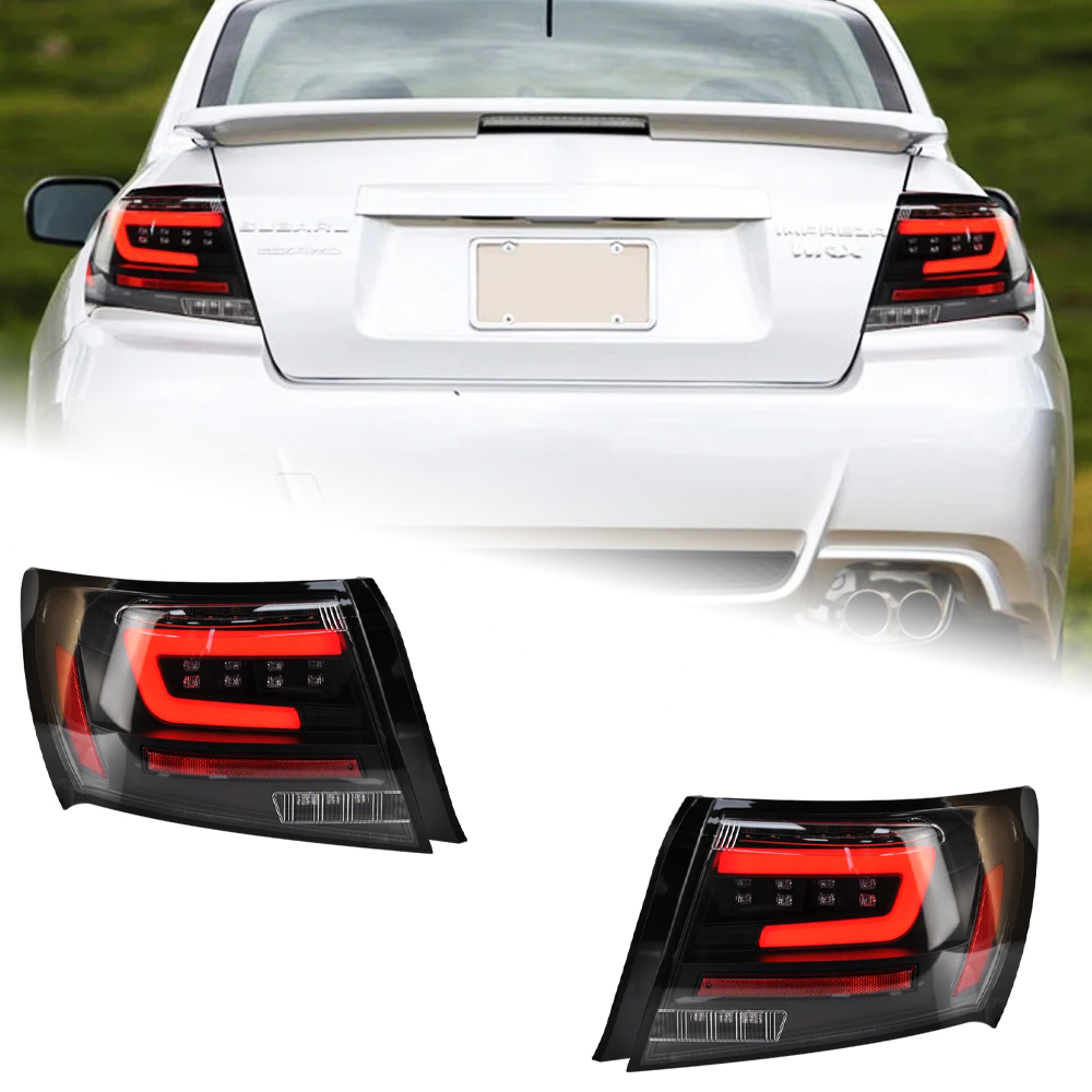 AKD Car Styling Tail Lamp for Subaru WRX Tail Lights 2008-2014 Impreza LED Tail Light DRL Turn Signal Reverse Auto Accessories