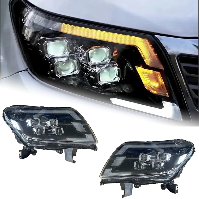 AKD Car Styling Head Lamp for Nissan Navara Headlights 2014-2021 NP300 Frontier LED Headlight Signal DRL LED Projector Auto Accessories