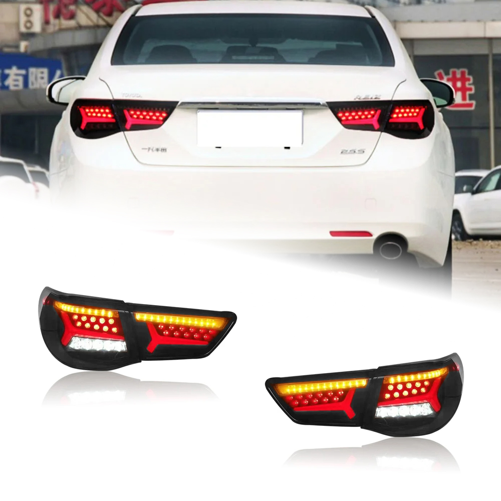 AKD Tail Lamp for Toyota Mark X LED Tail Light 2011-2013 Reiz Mark X Rear Fog Brake Turn Signal Automotive Accessories