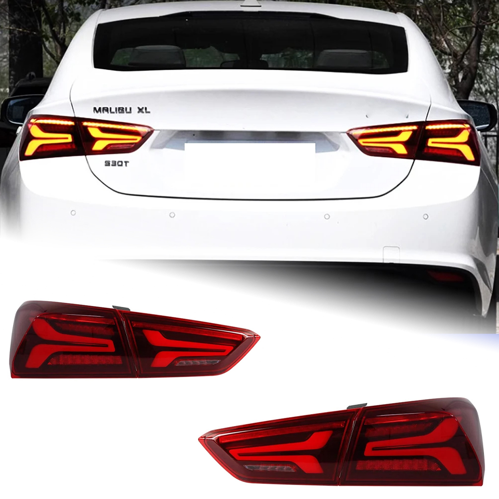 AKD Tail Lamp for Chevrolet Malibu XL LED Tail Light 2016-2022 Malibu XL Rear Fog Brake Turn Signal Automotive Accessories