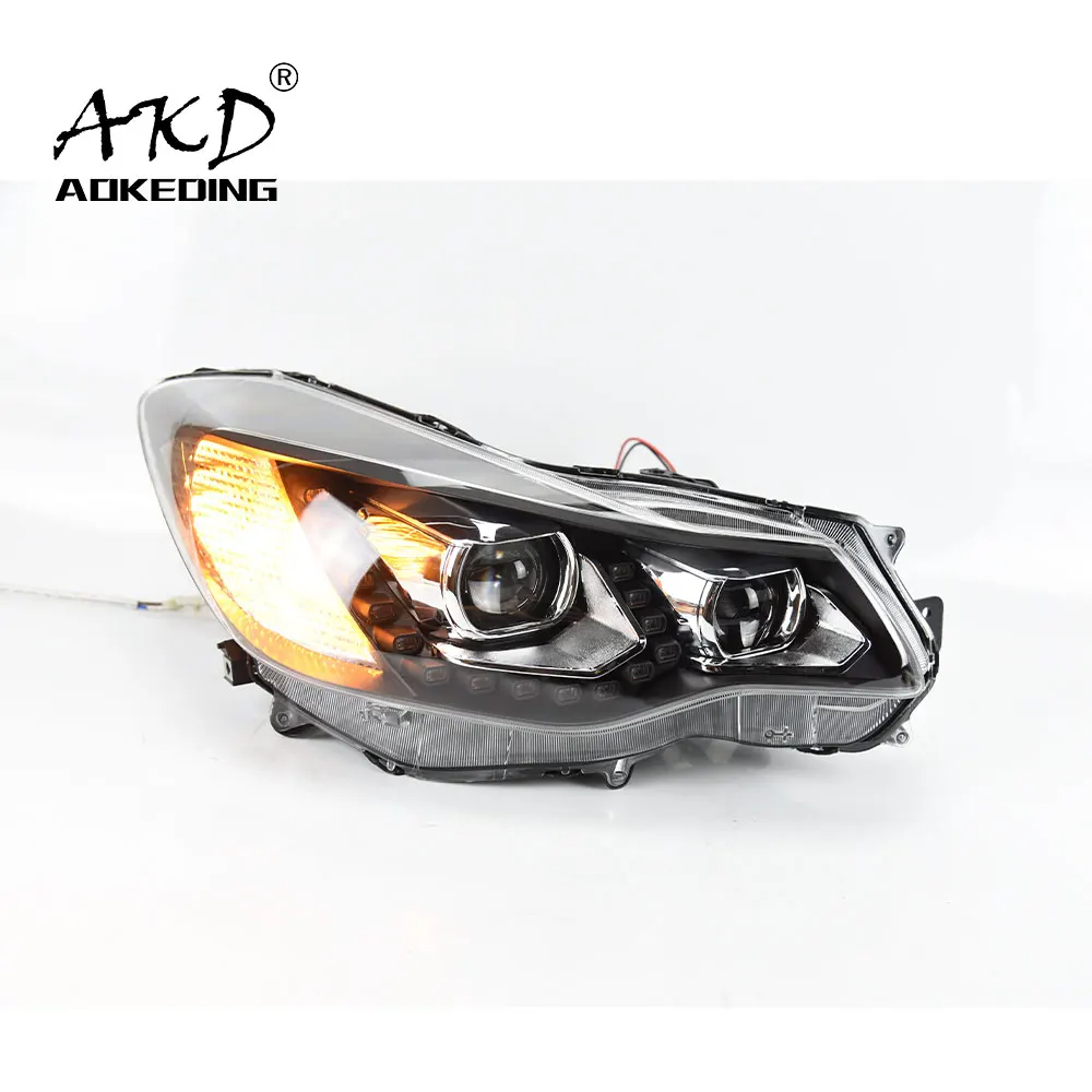 AKD Car Lights For Subaru XV 2011-2017 Impreza LED Headlights DRL Dynamic Turn Signal Lamp Tears Eyes Xenon Double Lens Accessories Upgrade