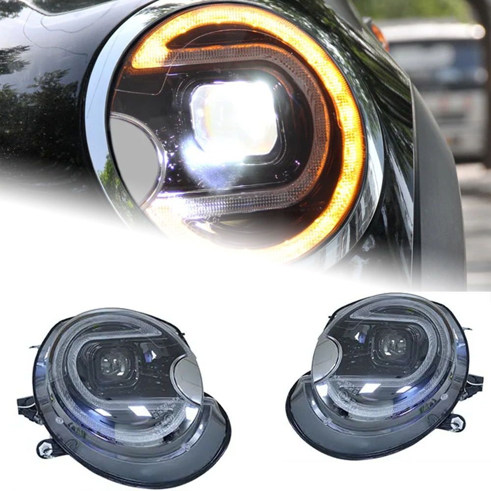 AKD Car Styling Head Lamp for MINI R55 Headlights 2007-2013 R56 LED Headlight F58 F57 Cooper DRL LED Projector Beam Accessories