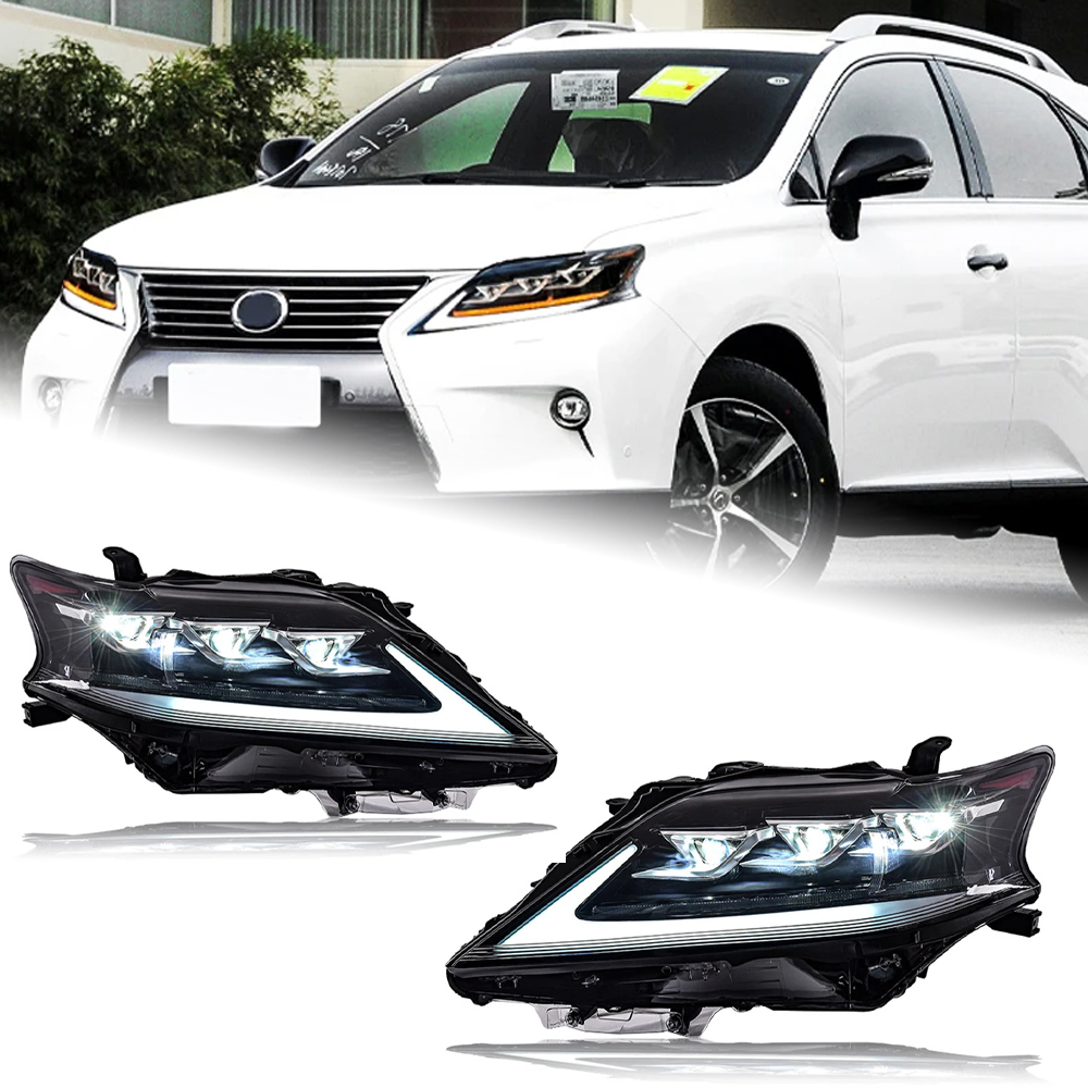 AKD Car Styling Head Lamp for Lexus RX270 Headlights 2009-2015 RX350 LED Headlight RX330 RX400 DRL Signal Projector Accessories