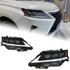 AKD Car Lights For Lexus RX270 RX350 RX450 2009-2015 LED Auto Headlight Upgrade Projector 3 Lens Matrix Dynamic Frontlight Accessories