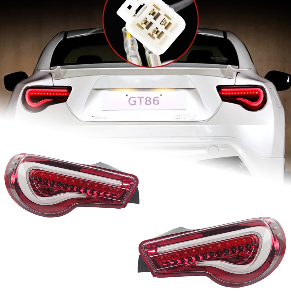 AKD Car Styling for Subaru BRZ LED Tail Light 2012-2019 Dynamic Signal GT86 FT86 Tail Lamp LED DRL Brake Reverse auto Accessories