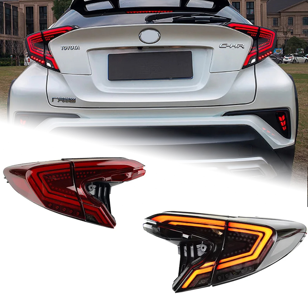 AKD Car Styling Tail Lamp for Toyota C-HR Tail Lights 2018-2021 CHR LED Rear Lamp DRL Dynamic Signal Brake auto Accessories