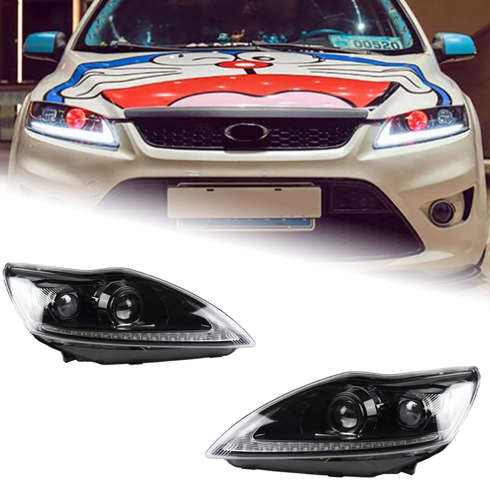 AKD Car Styling for Ford Focus Headlights 2009-2011 Focus 2 LED Headlight Dynamic Signal Led Drl Hid Bi Xenon Auto Accessories