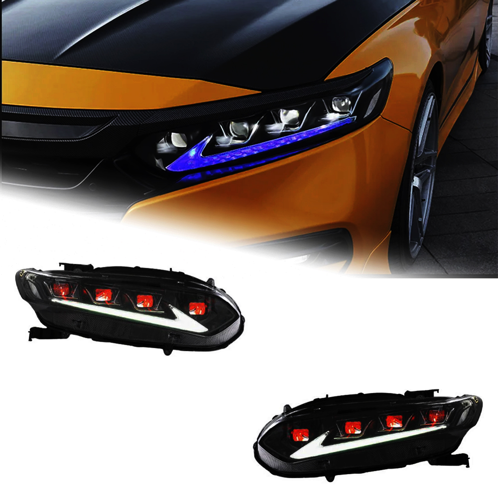 AKD Car Lights for Honda Accord X G10 2018-2022 LED Auto Headlights Assembly Upgrade Dynamic Evil Eyes Design Signal Lamp Tool Accessories