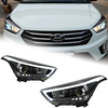 AKD LED Head Light Parts For ix25 2014 2015-2017 Front Headlights Replacement DRL Daytime light Projector Facelift