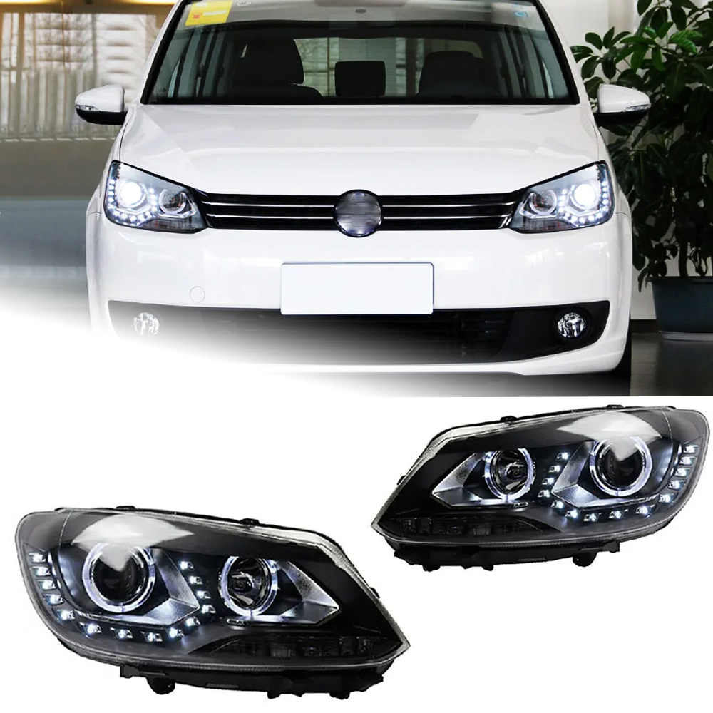 AKD Car Lights for VW Touran LED Headlight 2011-2015 Touran Head Lamp DRL Hid Bi Xenon low Beam Automotive Accessories