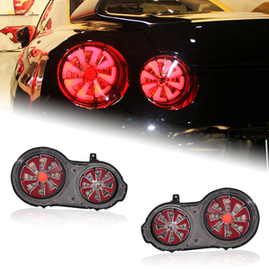 AKD Tail Lamp for Nissan GT-R LED Tail Light 2007-2018 GTR Rear Fog Brake Turn Signal Automotive Accessories